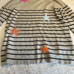 THML stripes star sweater color gray size S